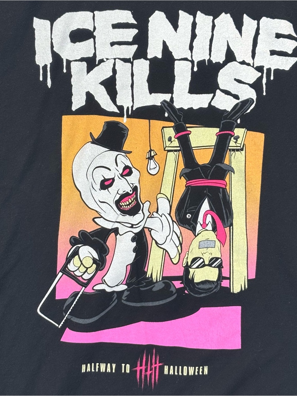 Ice Nine Kills x Terrifier 3 Halfway To Halloween Art Clown Shirt Horror XXL - Picture 2 of 5